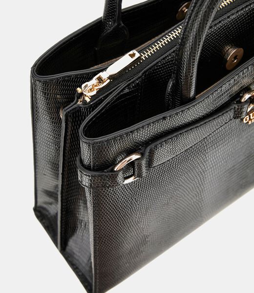 Arlena python-print handbag