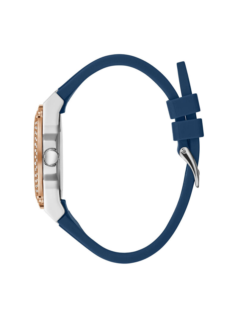 Two-Tone Rhinestone Multifunction Watch