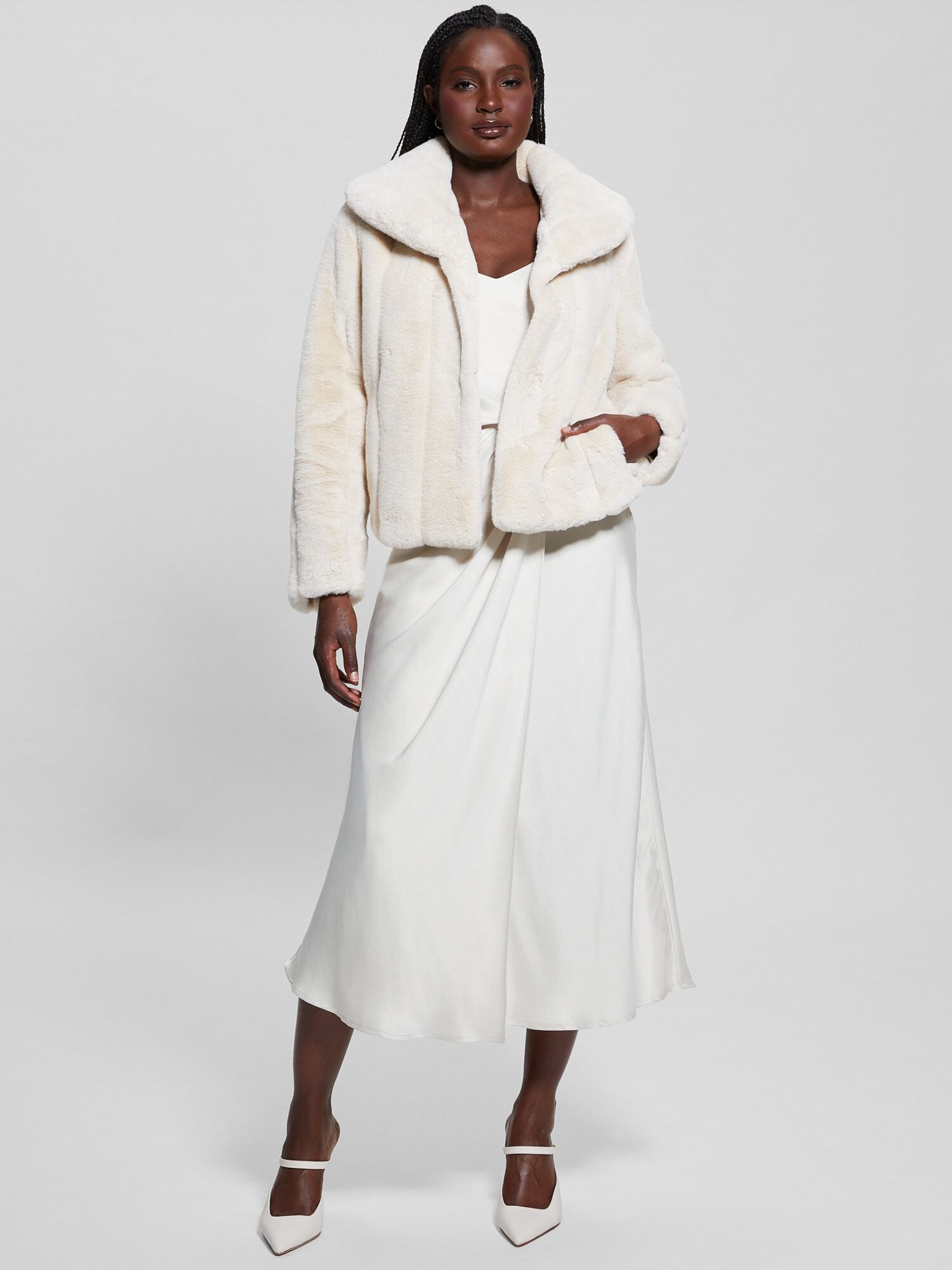 Faux fur jacket