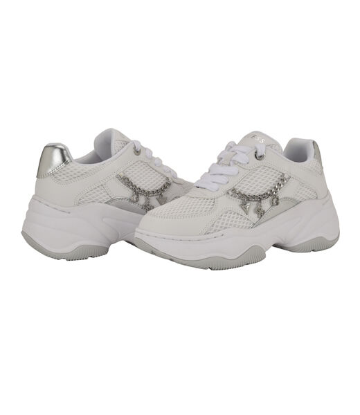 Harpaa Lace Up Chain Link Charm Platform Sneaker