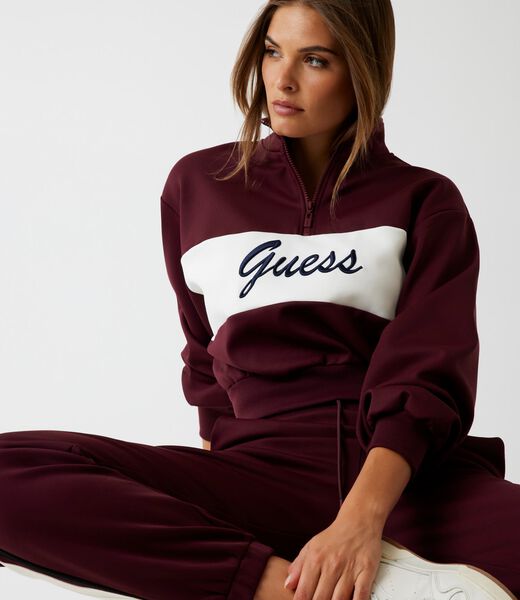 Logo half-zip sweatshirt