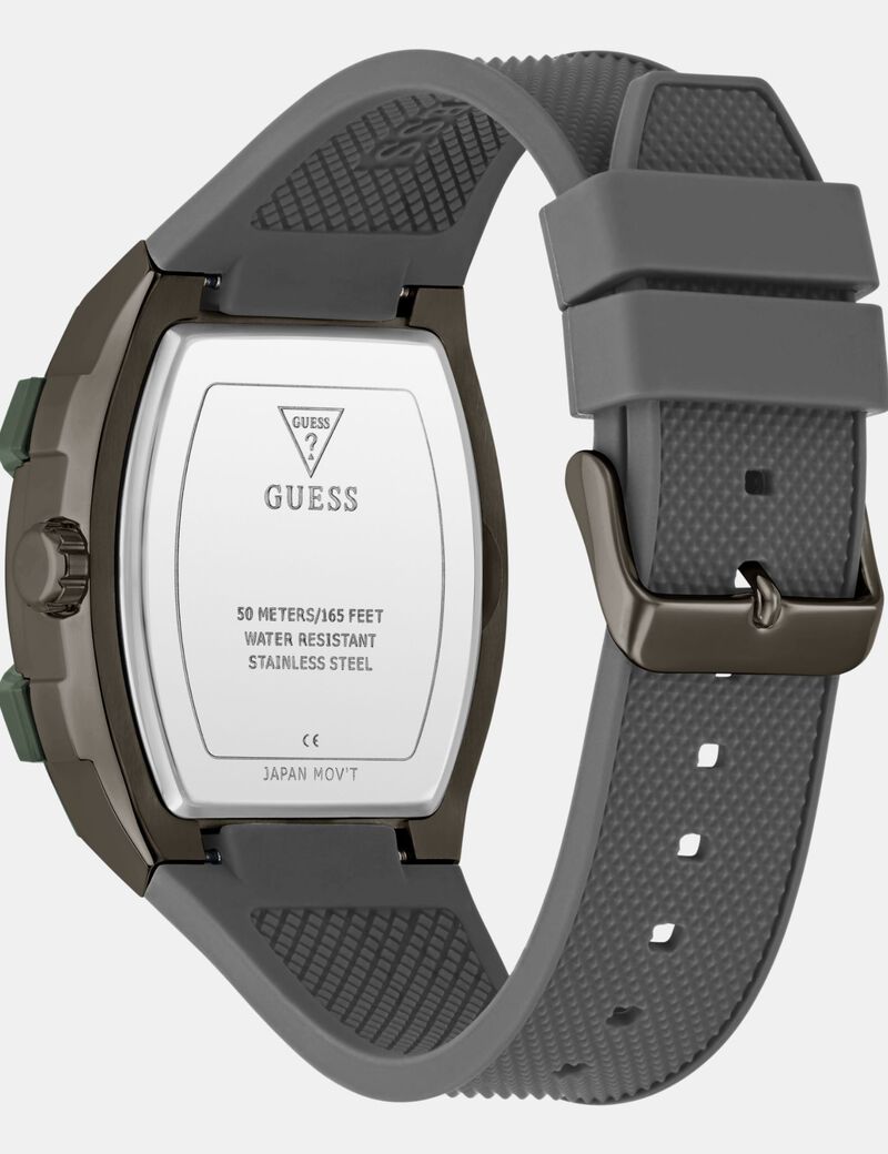 Mens Grey Gunmetal Multi-function Watch