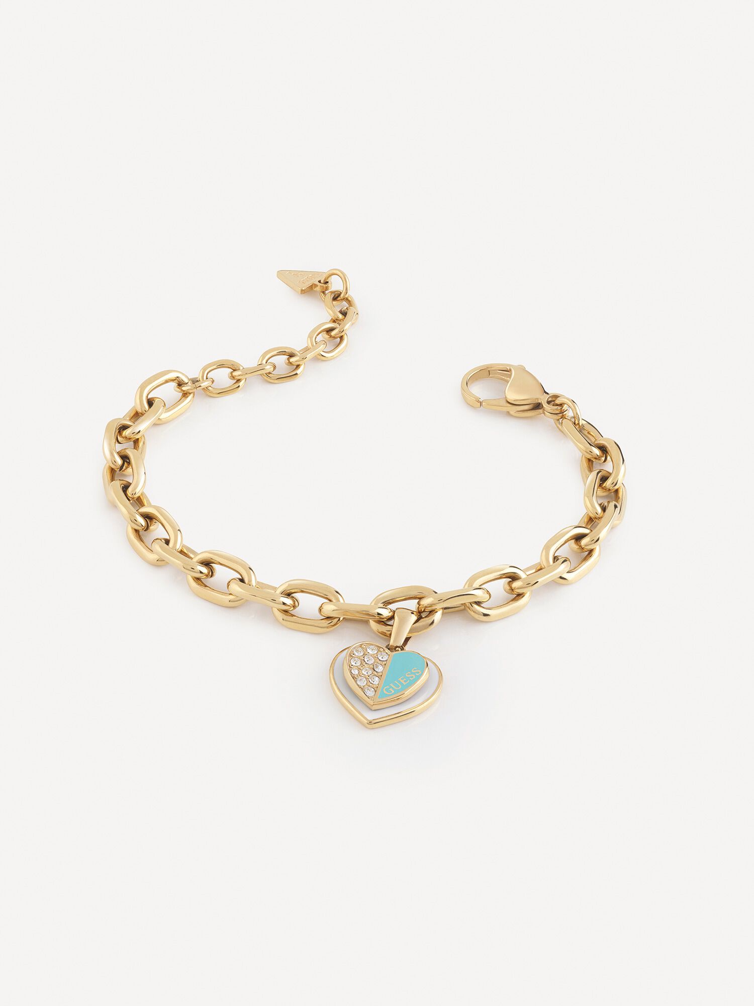 Guess heart top charm bracelet