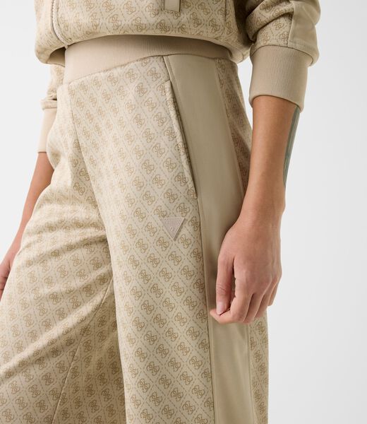 Printed logo full-zip sweater