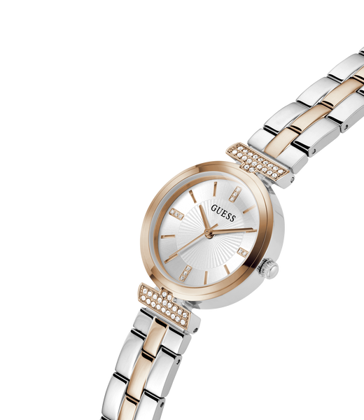 Ladies 2-Tone Rose Gold Tone Analog Watch