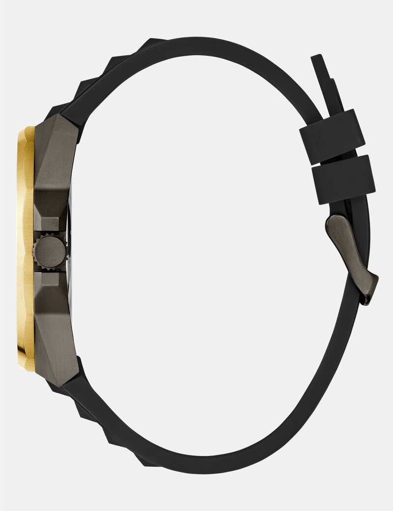 Mens Black 2-Tone Multi-function Watch