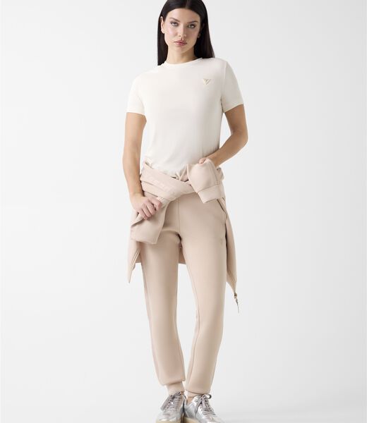 Triangle logo stretch t-shirt