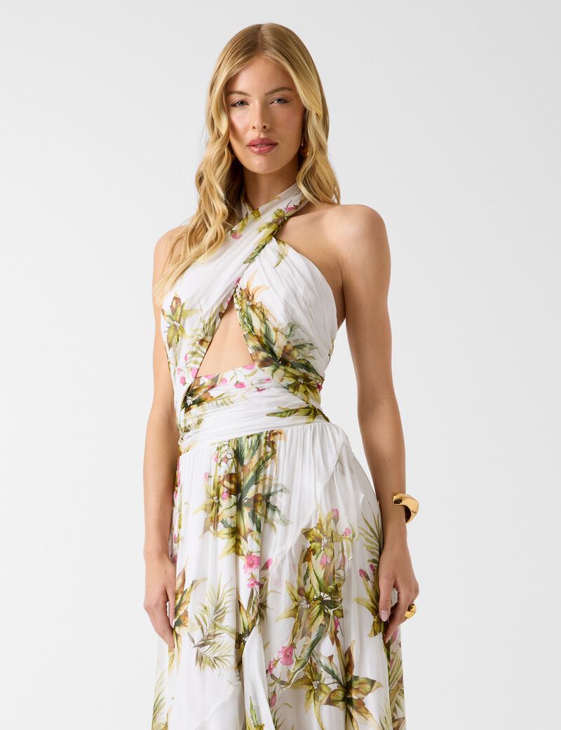 Marciano halter-neck maxi dress