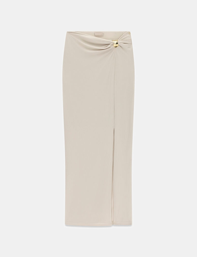 Draped pencil skirt