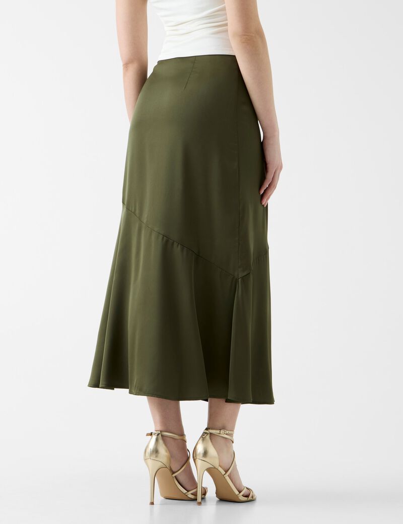 guess satin midi skirt