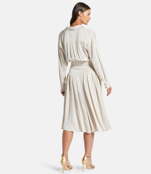 Marciano pleated long shirt dress
