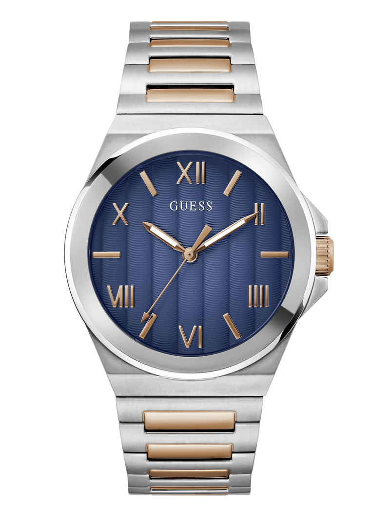 Mens 2-Tone Silver Tone Analog Watch