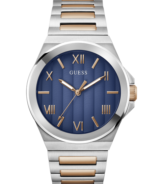 Mens 2-Tone Silver Tone Analog Watch