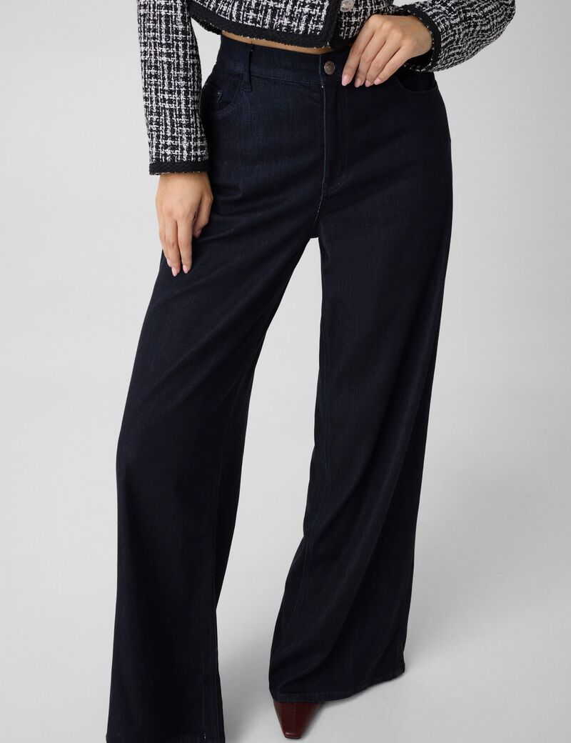 جيس wide loose jeans