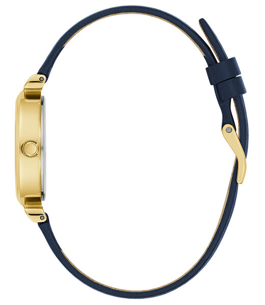 Ladies Blue Gold Tone Analog Watch