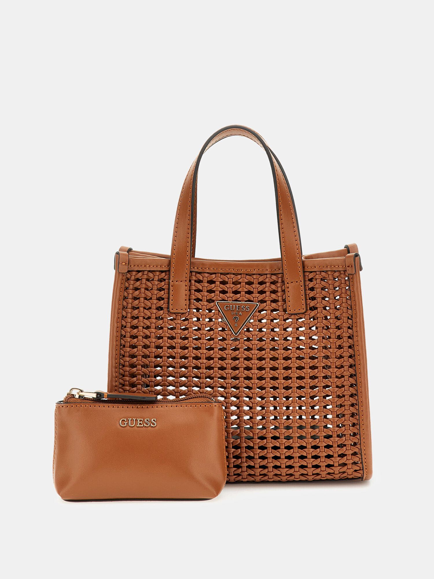 Guess■ BRIGITTA ポーチ ミニ トートバッグ brown Guess□ BRIGITTA ポーチ ミニ トートバッグ brown 楽天市場