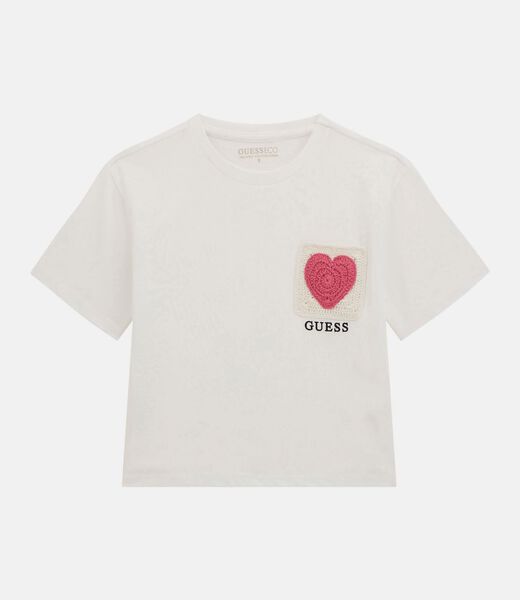 Crochet heart t-shirt
