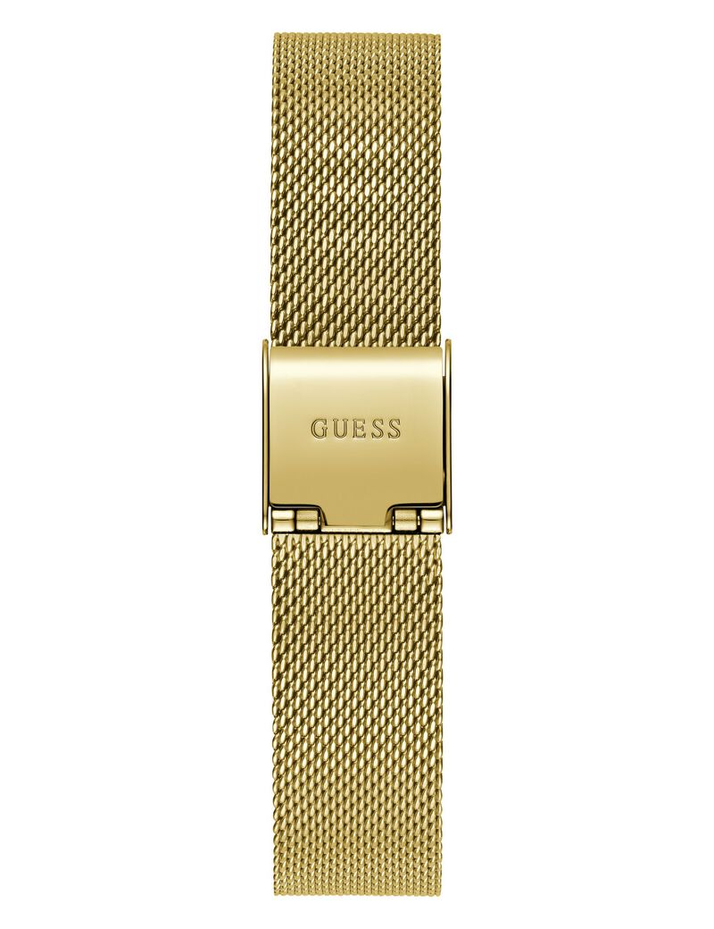 Gold Tone Quartz Analog Mesh Watch