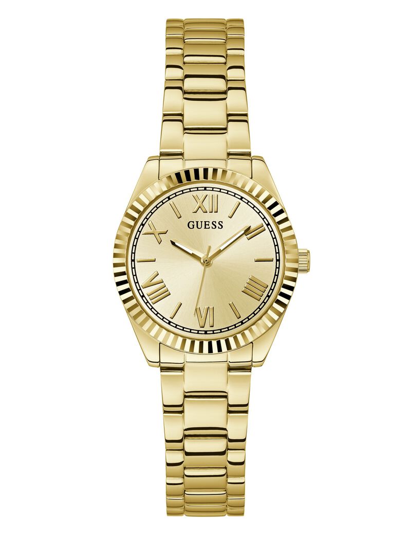 ساعة تناظرية من الفولاذ المقاوم للصدأ