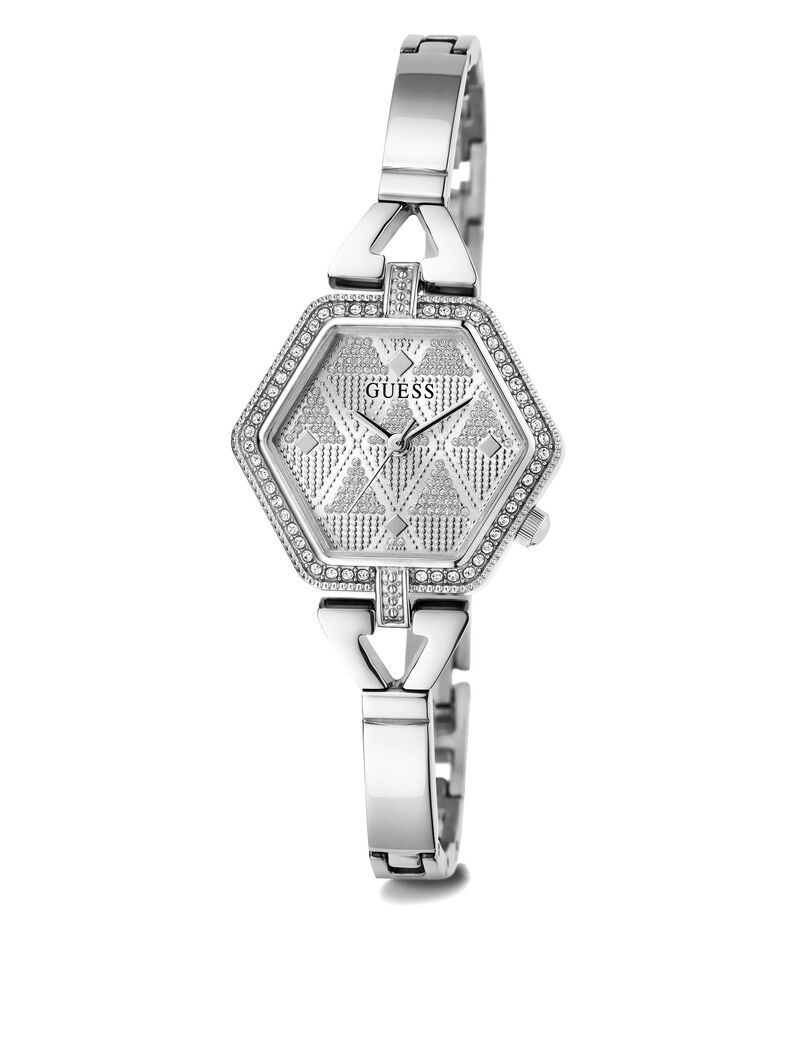 Analogue watch with crystal appliqué detailing