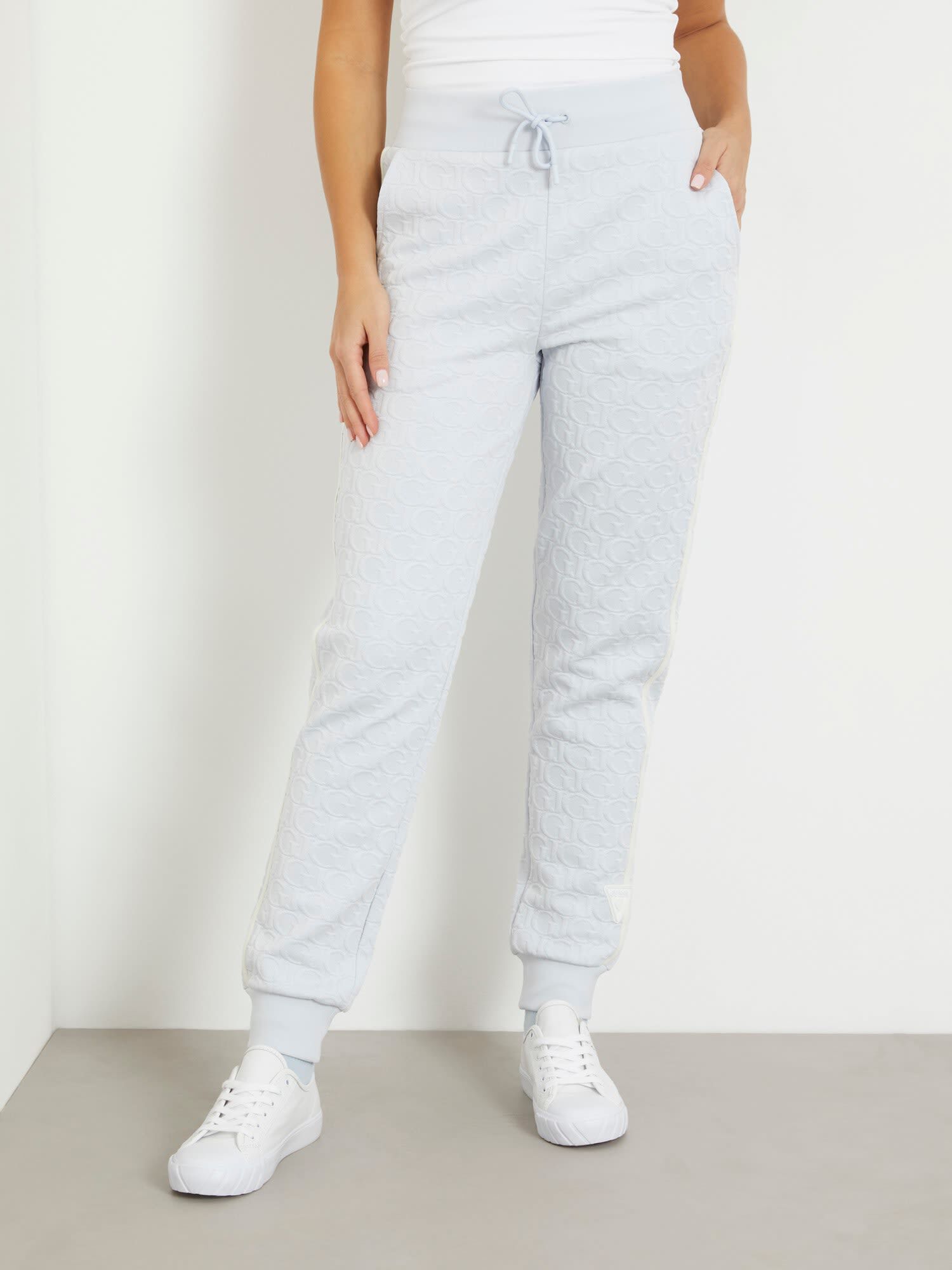 Shop GUESS Online Embossed Gj Logo Jogger Pants