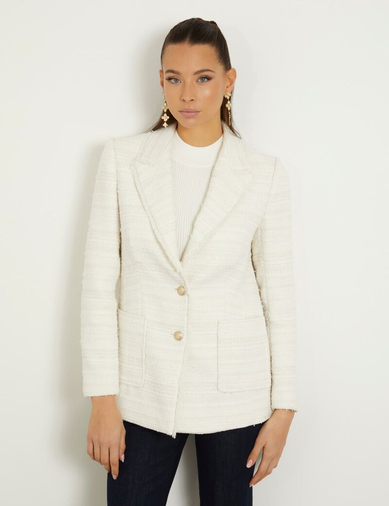 Tweed single breasted blazer