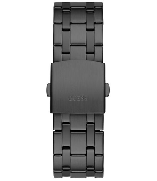 Black Quartz Analog Stainless Steel Watch