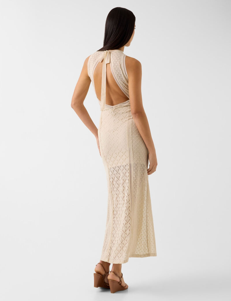 guess openwork long dress