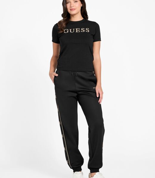 guess studded logo t shirt