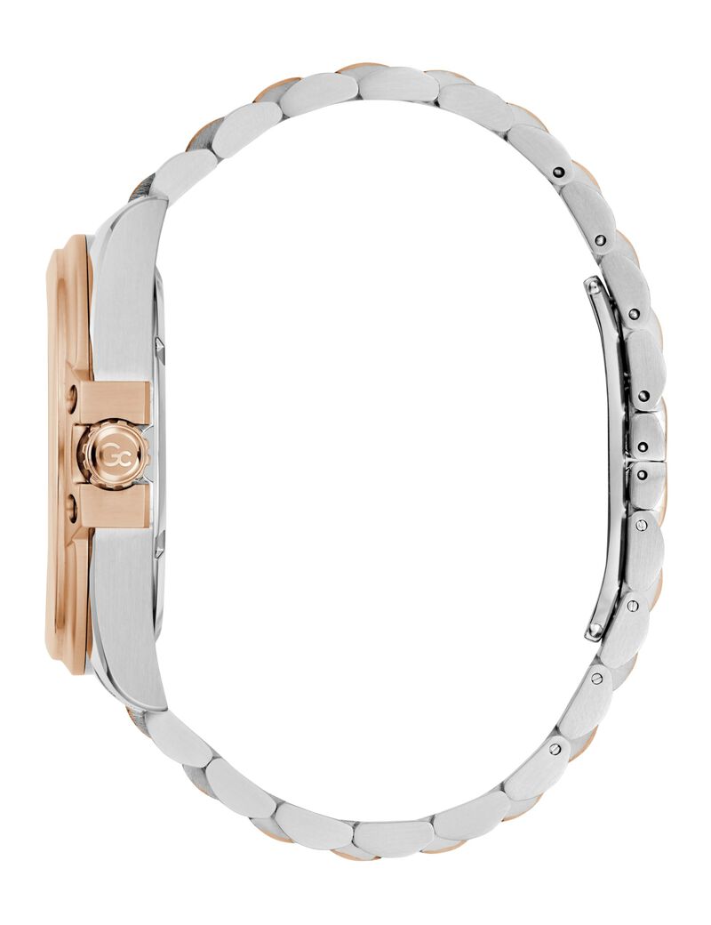 جيس gc sportchic men s 517 mvmt blue dail 10 amt silver rose gold stainless steel brct