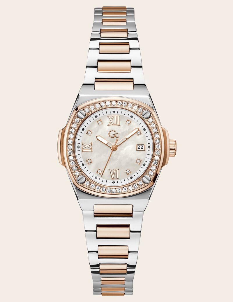 GC steel watch with date function