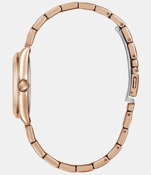 Ladies Rose Gold Tone Date Watch