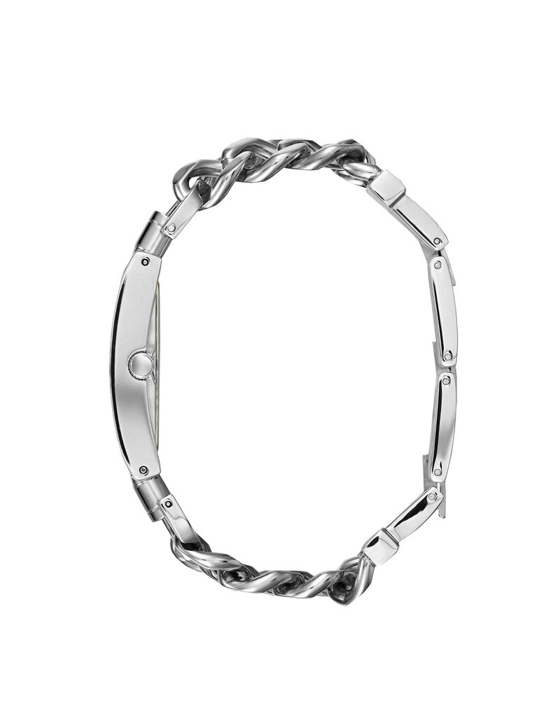Silver Square Analog Watch