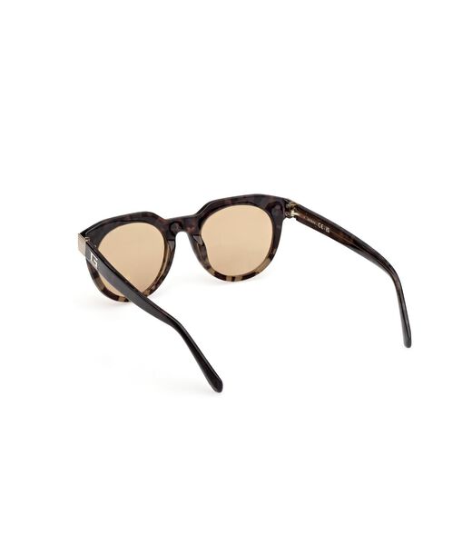 Round brown sunglasses
