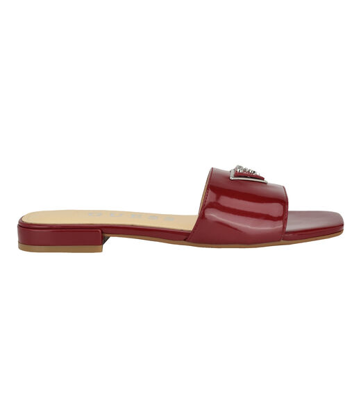 Tamsey croc embossed slides