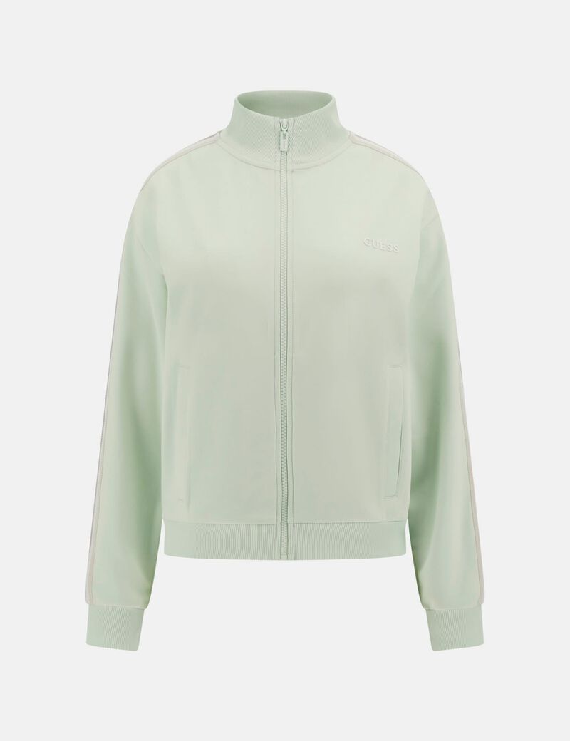 Zip-up logo sweatshirt