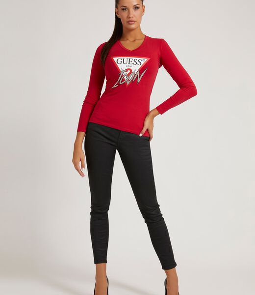 Iconic Rhinestone Triangle T-Shirt