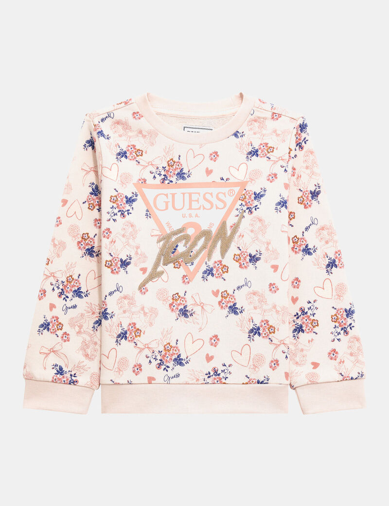 All over floral print sweatshirt