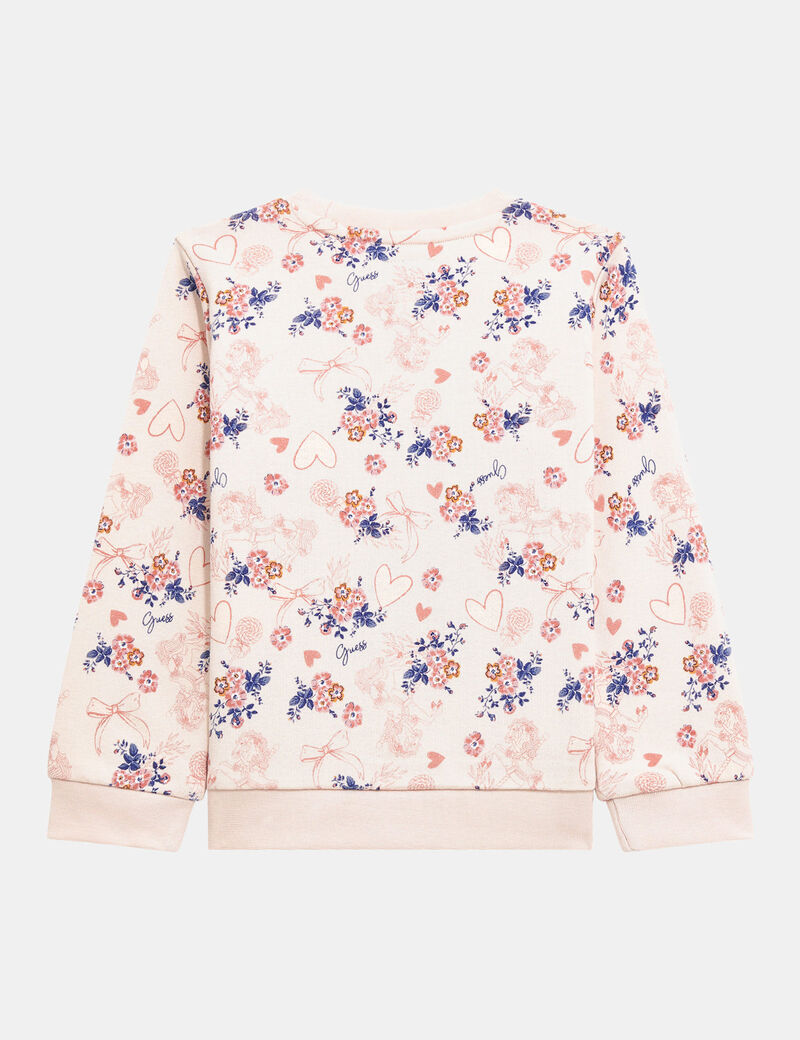 All over floral print sweatshirt