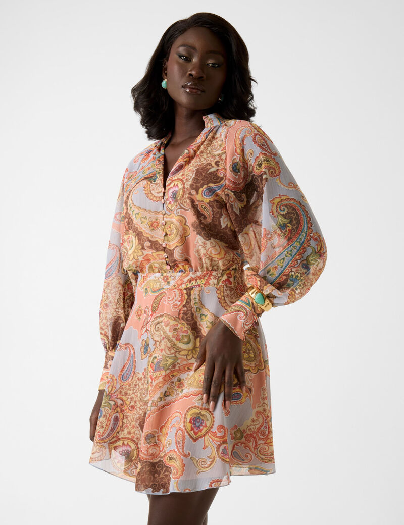 Paisley print dress