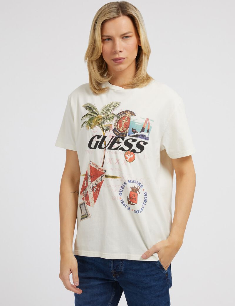 Collage print t-shirt