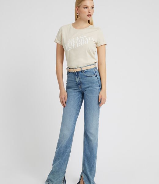 Side Split Flare Denim Pant