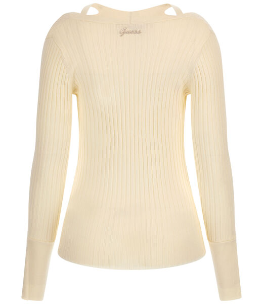 V Neck Viscose Blend Sweater