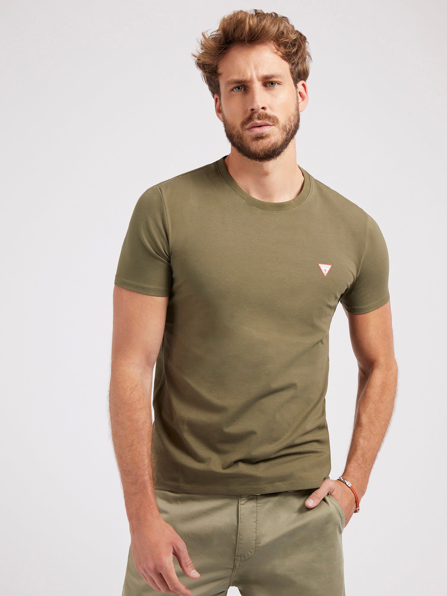 Guess slim fit t shirt deals