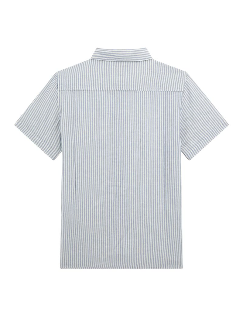 All over print linen shirt