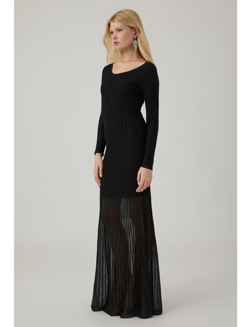 guess perilla sheer rib dress