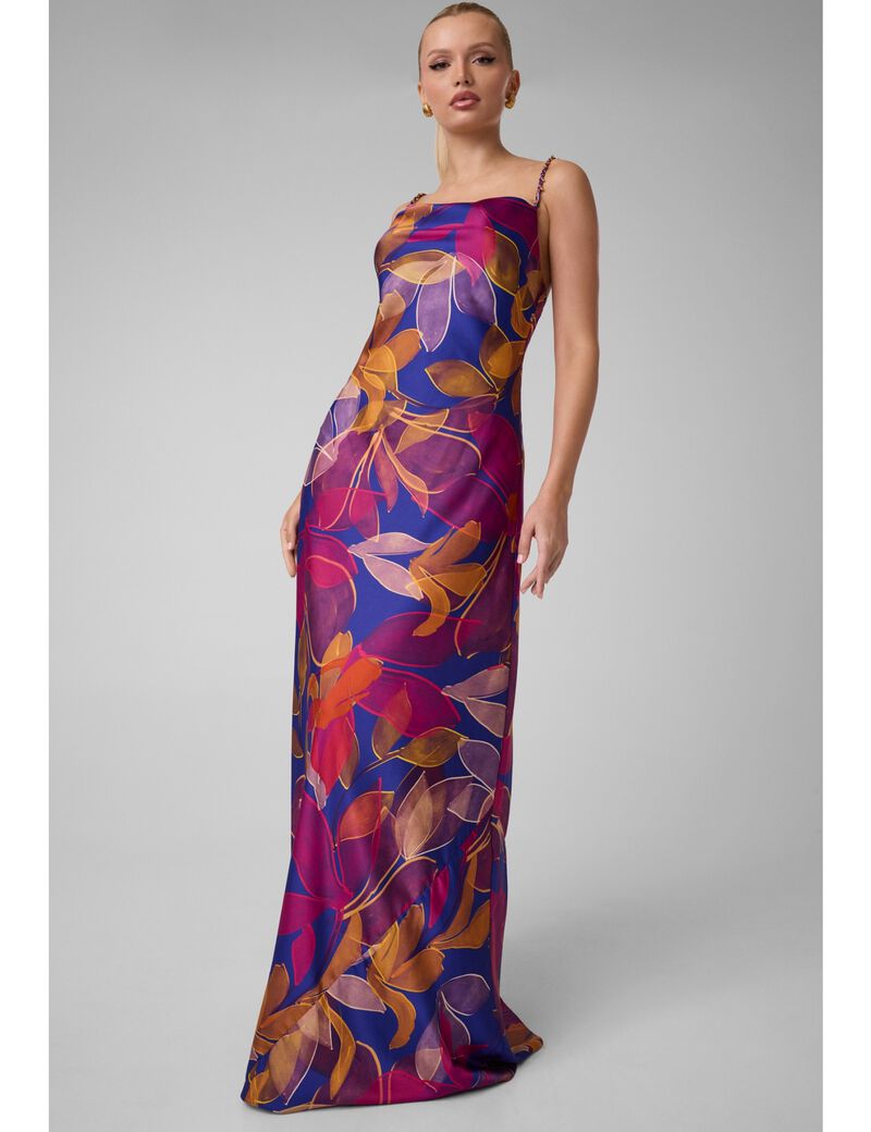 guess marciano printed maxi dress