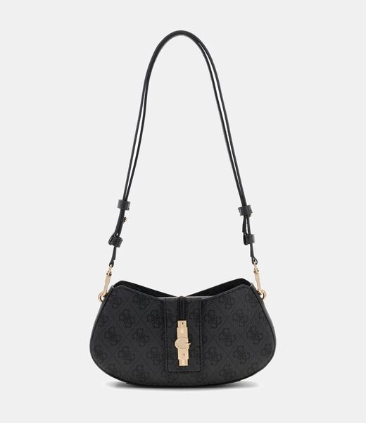 guess yvonne logo mini shoulder bag