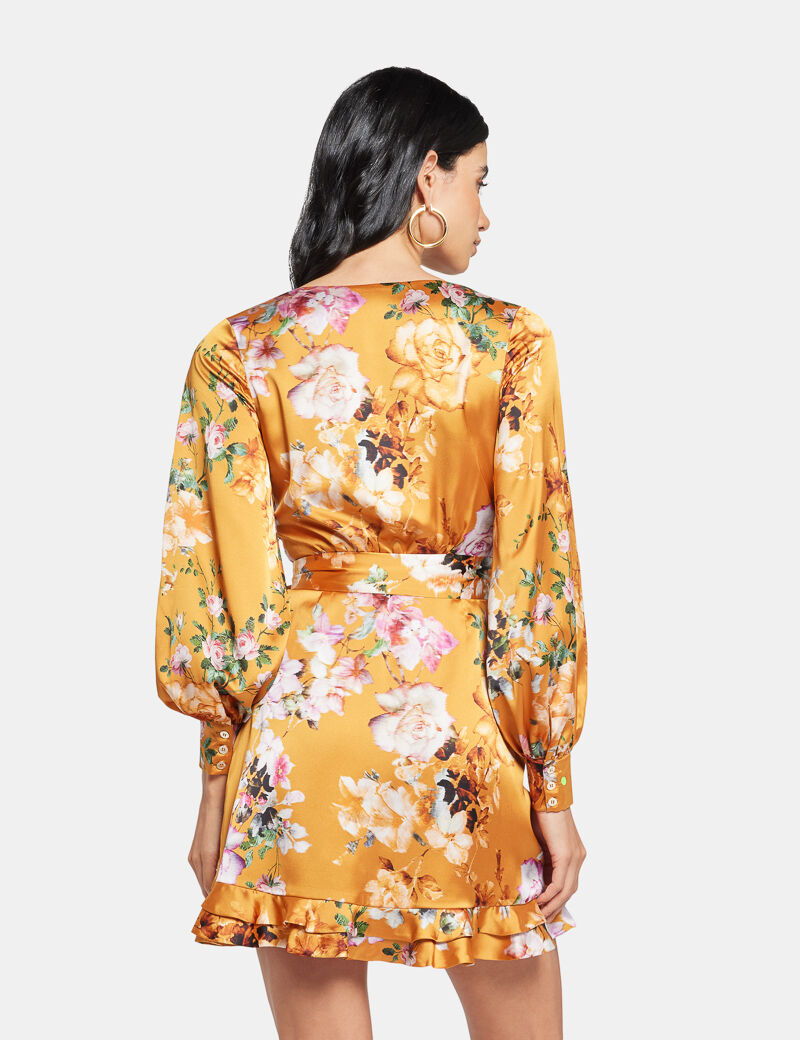 Ethereal Roses Wrap Dress