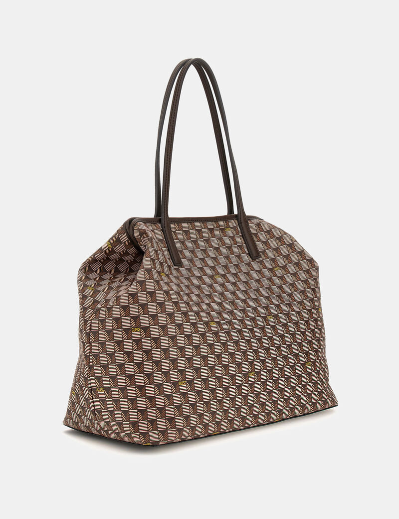G Wave geometric-print shopper